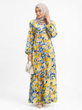 Premium Floral Printed Abaya for Women
