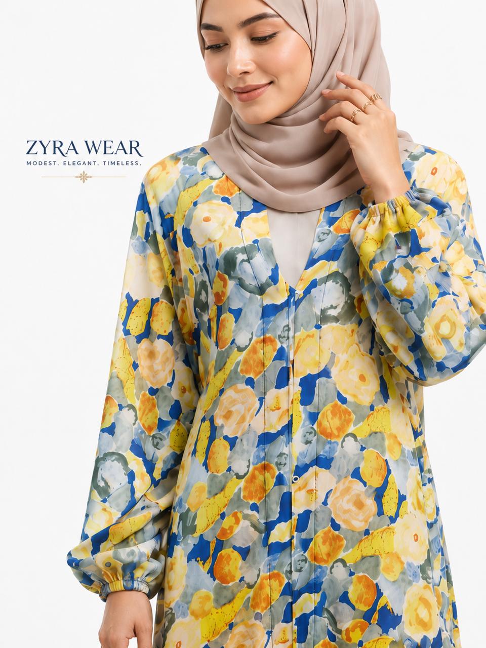 Premium Floral Printed Abaya for Women